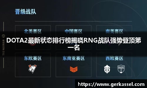 DOTA2最新状态排行榜揭晓RNG战队强势登顶第一名